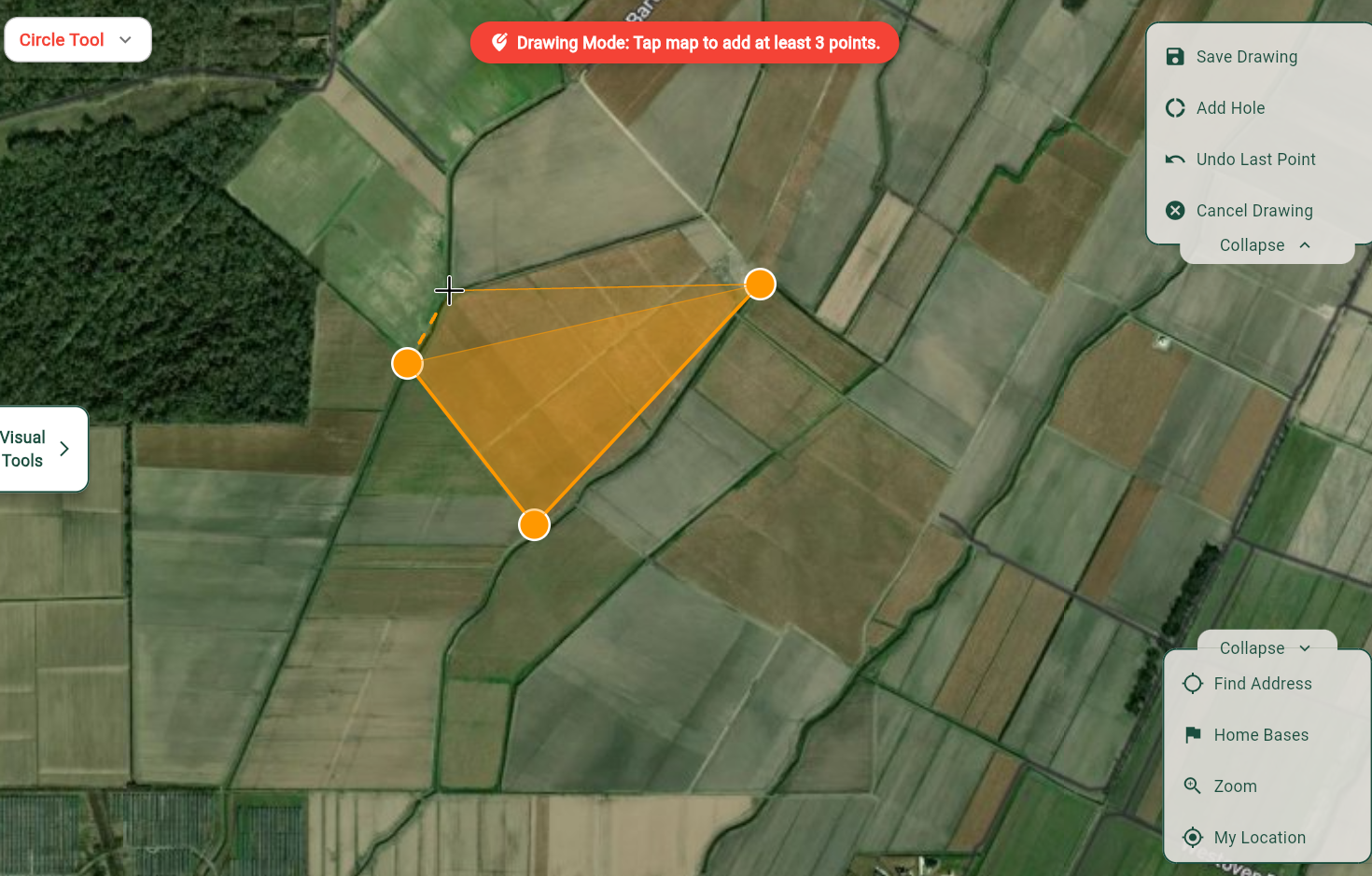 Field drawing interface