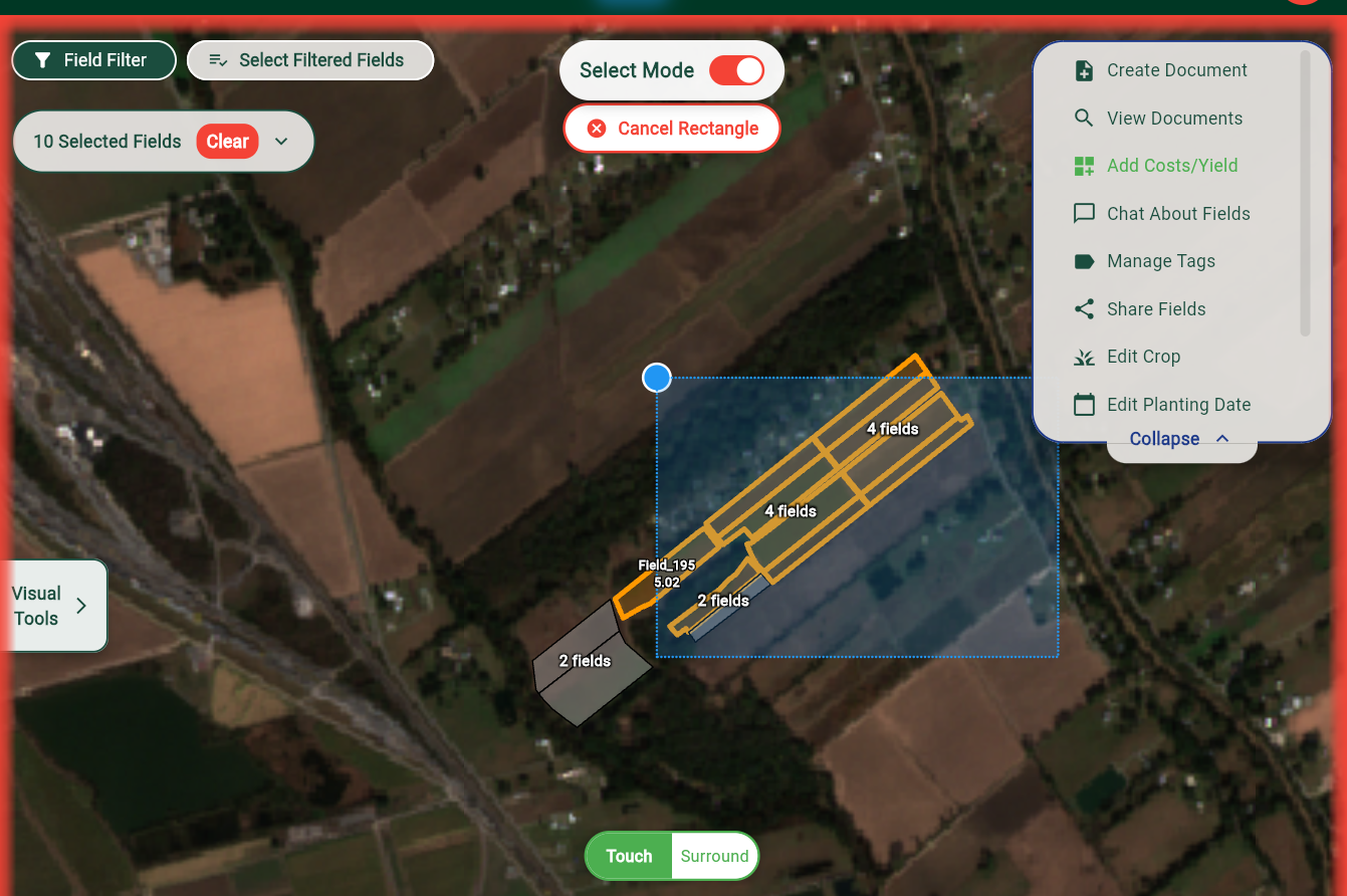 Multi-select mode interface